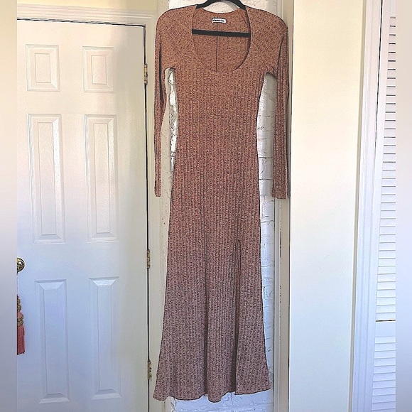 NWOT REFORMATION Lemon Dress - Heathered Cinnamon - Picture 3 of 16